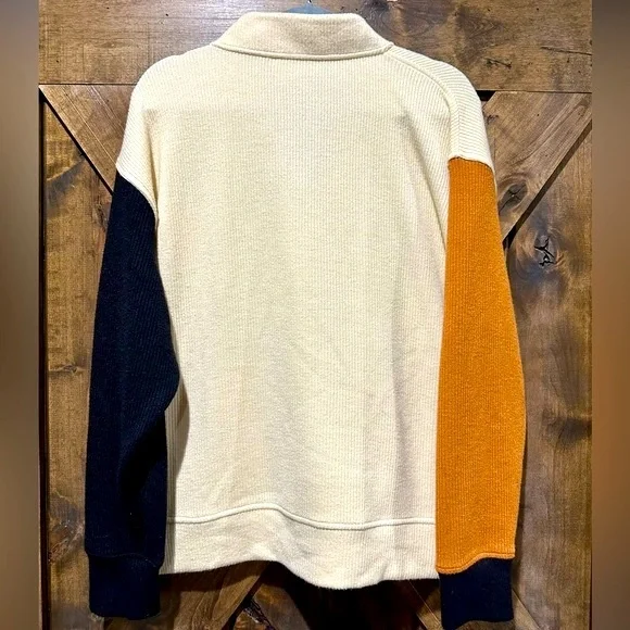EUC Tru Lux Jeans Color Block Laced Neck Sweater Sz L - Picture 15 of 16
